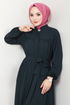 Ceinturée Hijab Ferace 1004ESL1097-L Laci - Thumbnail