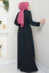 Ceinturée Hijab Ferace 1004ESL1097-L Laci - Thumbnail