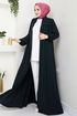 Ceinturée Hijab Ferace 1004ESL1097-L Laci - Thumbnail