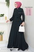Ceinturée Hijab Ferace 1004ESL1097-L Laci - Thumbnail