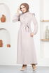 Ceinturée Robe CE129 Taupe - Thumbnail