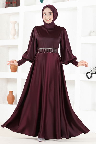 MSL - Ceinturée Robe de soirée LM 5987 Demoiselle