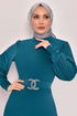 Ceinturée Robe Huile MM2575 - Thumbnail