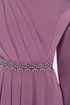 Ceinturée Robe Lilas LM2611 - Thumbnail