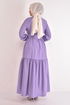 Ceinturée Robe Lilas LM2625 - Thumbnail