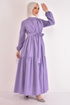 Ceinturée Robe Lilas LM2625 - Thumbnail