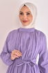 Ceinturée Robe Lilas LM2625 - Thumbnail