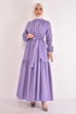 Ceinturée Robe Lilas LM2625 - Thumbnail