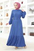 Ceinturée Robe LM 206 Indigo - Thumbnail