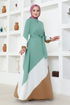 Ceinturée Robe LM 224 Menthe - Thumbnail