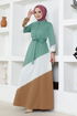 Ceinturée Robe LM 224 Menthe - Thumbnail