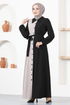 Ceinturée Robe LM2651 Noir - Thumbnail