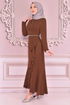 Ceinturée Robe Taba BR5078 - Thumbnail