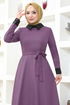 Ceinturée Robe TM2687 Lilas - Thumbnail