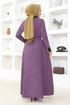 Ceinturée Robe TM2687 Lilas - Thumbnail