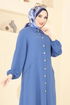 Cep Detaylı Tunik Kap 1250BM387-MS İndigo - Thumbnail