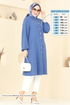 Cep Detaylı Tunik Kap 1250BM387-MS İndigo - Thumbnail