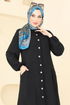 Cep Detaylı Tunik Kap 1250BM387-MS Siyah - Thumbnail
