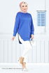 Chain Detailed Tunic 7220AYD969-M Saks - Thumbnail