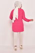 Chain Detailed Tunic Fuchsia NFC4344 - Thumbnail