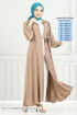 Chemise À Collier Robe Ferace 0037BGS895-L Sombre La Vision - Thumbnail