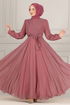 Chiffon Abendkleid END5525 Rose Kurusu - Thumbnail