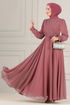 Chiffon Abendkleid END5525 Rose Kurusu - Thumbnail