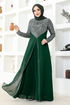 Chiffon Abendkleid MSL52883 Smaragde - Thumbnail