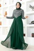 Chiffon Abendkleid MSL52883 Smaragde - Thumbnail