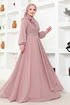 Chiffon Abendkleid MSL52885 Rose Kurusu - Thumbnail