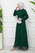 Chiffon Dress EFS525 Emerald - Thumbnail