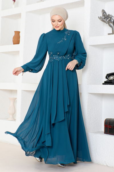 ABY - Chiffon Evening dress ABY5652 Oil