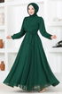 Chiffon Evening dress END5525 Green - Thumbnail