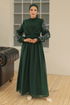 Chiffon Evening dress LPN4192 Emerald - Thumbnail