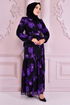 Chiffon - Kleid Lila NEV14635 - Thumbnail