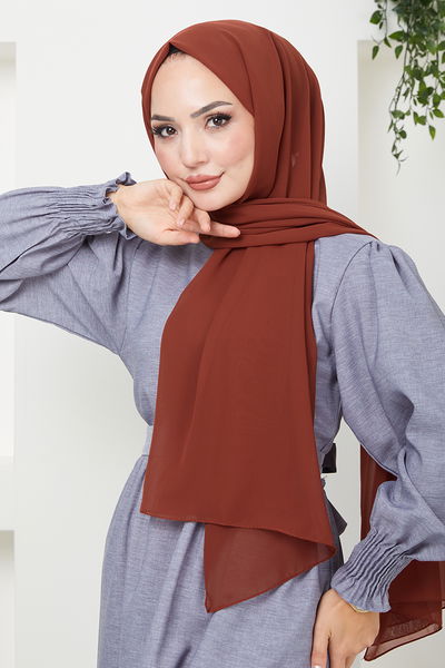 N.Y.A - Chiffon Schal NYA053-001 Kaffee