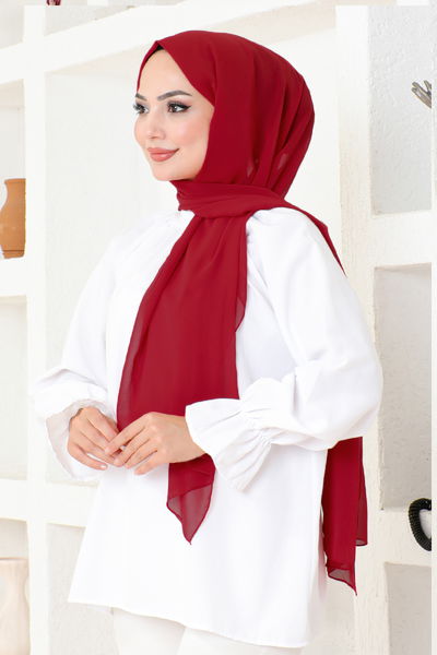 N.Y.A - Chiffon Schal NYA053-001 Rot