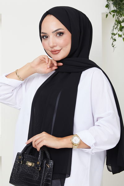 N.Y.A - Chiffon Shawl NYA053-001 Black