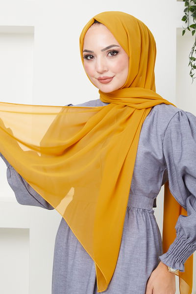 N.Y.A - Chiffon Shawl NYA053-001 Mustard