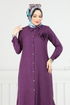 Çiçek Broşlu Takım 815OZN1046-MS Mor - Thumbnail