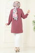 Çiçek Detaylı Tunik 2702AYD574-MS Gül Kurusu - Thumbnail