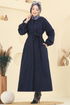 Coat 0504BG354-MS Navy Blue - Thumbnail