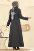 معطف رمادي غامق 1173OZT1013-MS - Thumbnail