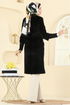 معطف أسود 1183OZT1013-MS - Thumbnail