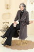 معطف بيج غامق 1183OZT1013-MS - Thumbnail
