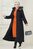 H.N.Z. - Coat 3907HN218-MS Navy Blue