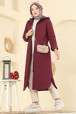 H.N.Z. - Coat 4009HN394-MS Burgundy