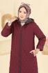 Coat 4009HN394-MS Burgundy - Thumbnail