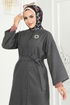 Coat 6130BSK463-MS Anthracite - Thumbnail
