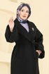 Coat 6163BSK463-MS Black - Thumbnail